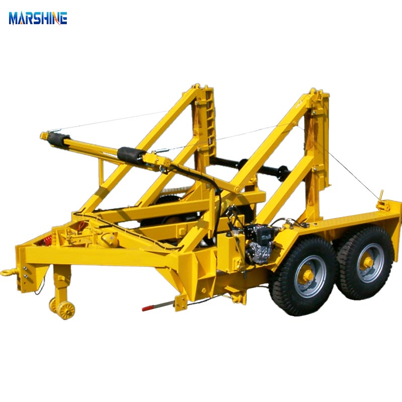 Rơ moóc tang trống cáp thủy lực MAR-CD-480 trục đôi