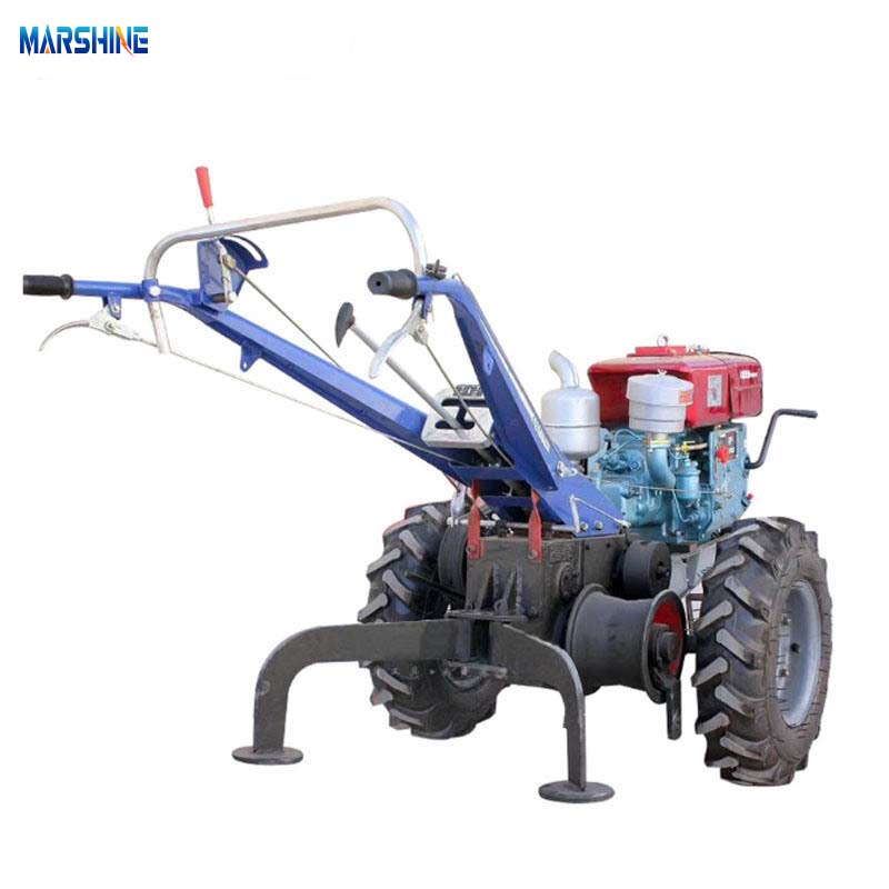 Double Drum Walking Tractor Cáp tời
