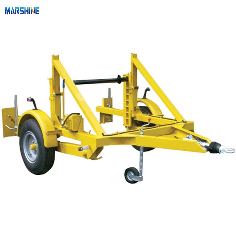 Trailer tang trống cáp trục đơn kiểu nâng thủy lực MAR-CD-60