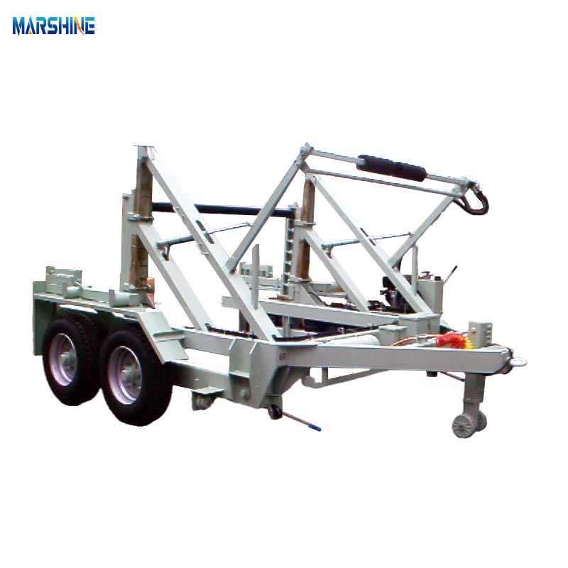 Rơ moóc tang trống cáp trục đôi vận hành bằng thủy lực MAR-CD-500 Rơ moóc tang trống cáp trục đôi vận hành bằng thủy lực MAR-CD-500