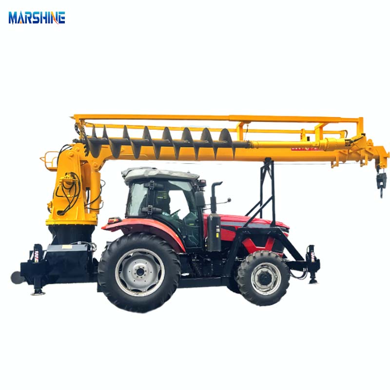 Nâng máy lắp đặt cột tích hợp máy khoan
