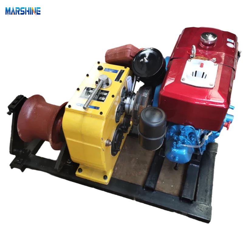Nhẹ 3T/5T DIESEL Cáp kéo máy tời