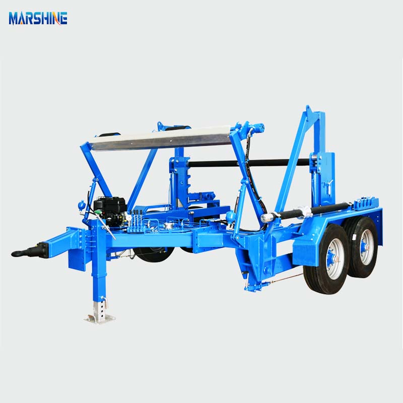MAR-CD-310 Khung thép hợp kim Hỗ trợ thủy lực Loại rơ moóc trống cáp