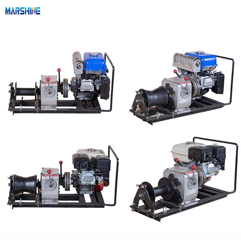 Máy tời cáp động cơ diesel di động