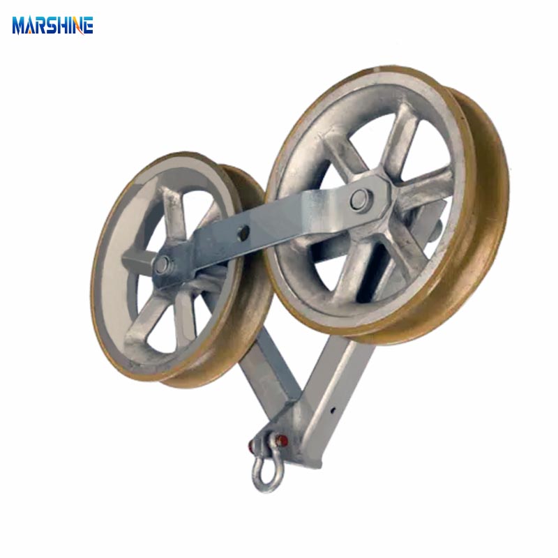 Ròng rọc dây cáp khung thép giữ khối