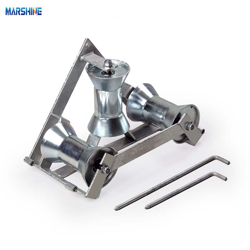 Ròng rọc đặt dây khung hình tam giác ST158 Bánh xe xâu dây cáp